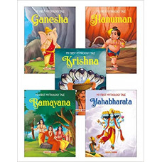 My First Mythology Tale (Illustrated) (Set of 5 Books) - Mahabharata, Krishna, Hanuman, Ganesha, Ramayana - Story Book For Kids